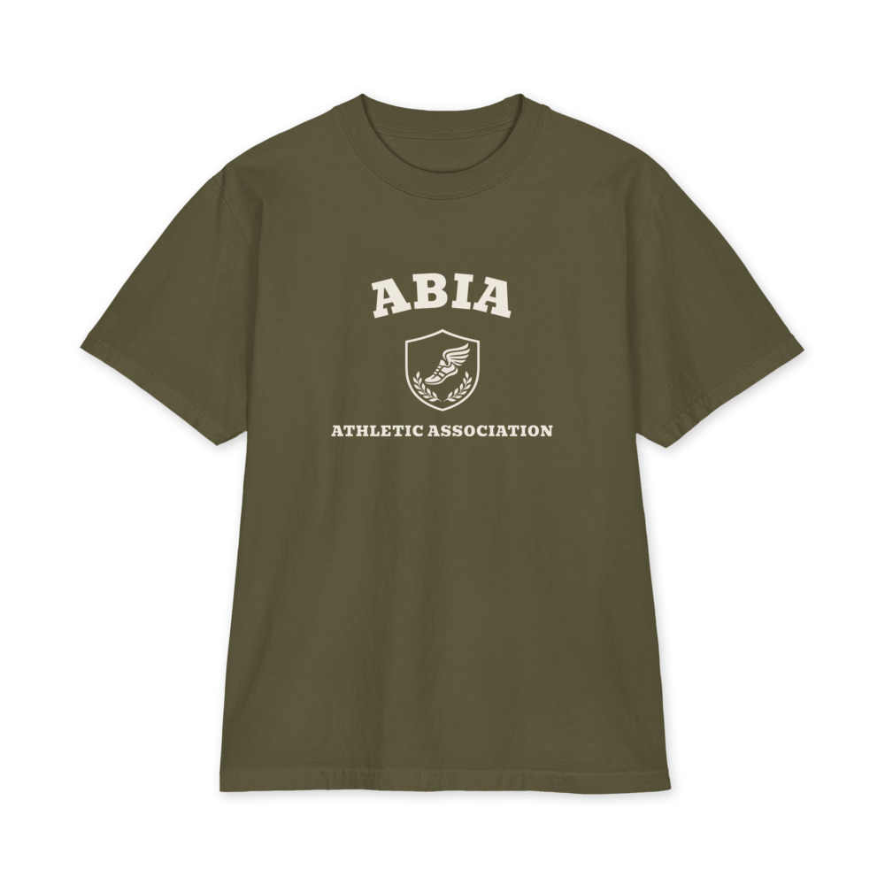 Max Heavyweight Tee, Abia Athletic Association in Hunter Green