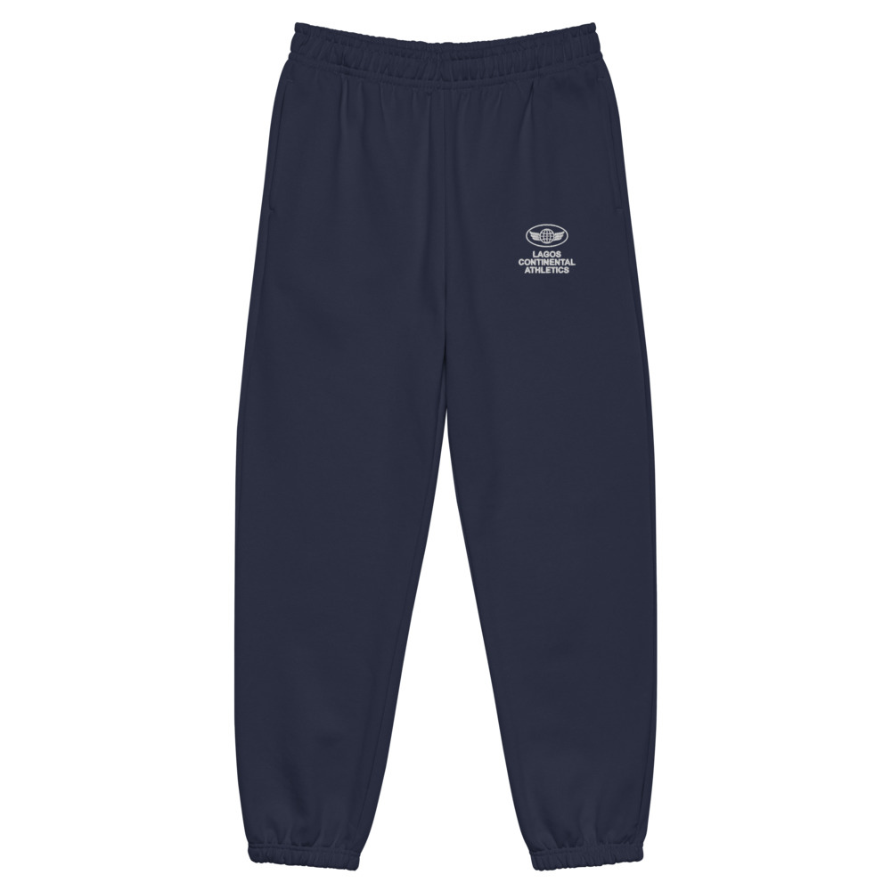 Heavyweight Sweatpants, Lagos Continental Athletics in Navy